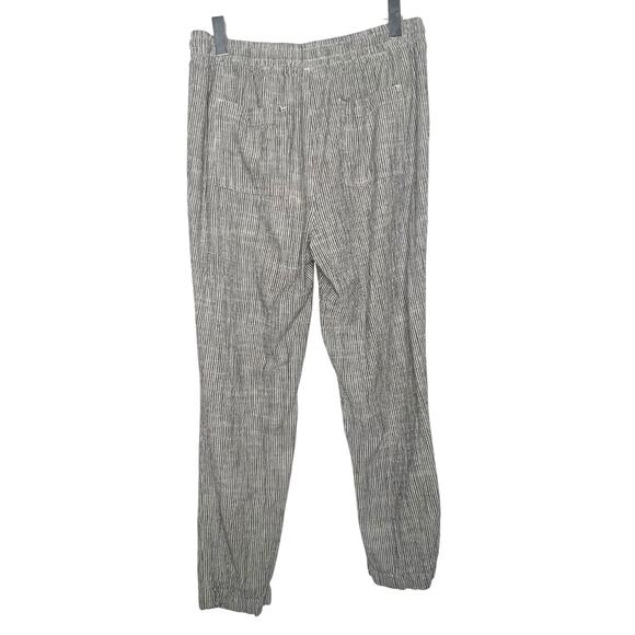 THREAD & SUPPLY Pinstriped Button Up Shirt & Drawstring Pant Set Gray Size Large - Picture 9 of 12